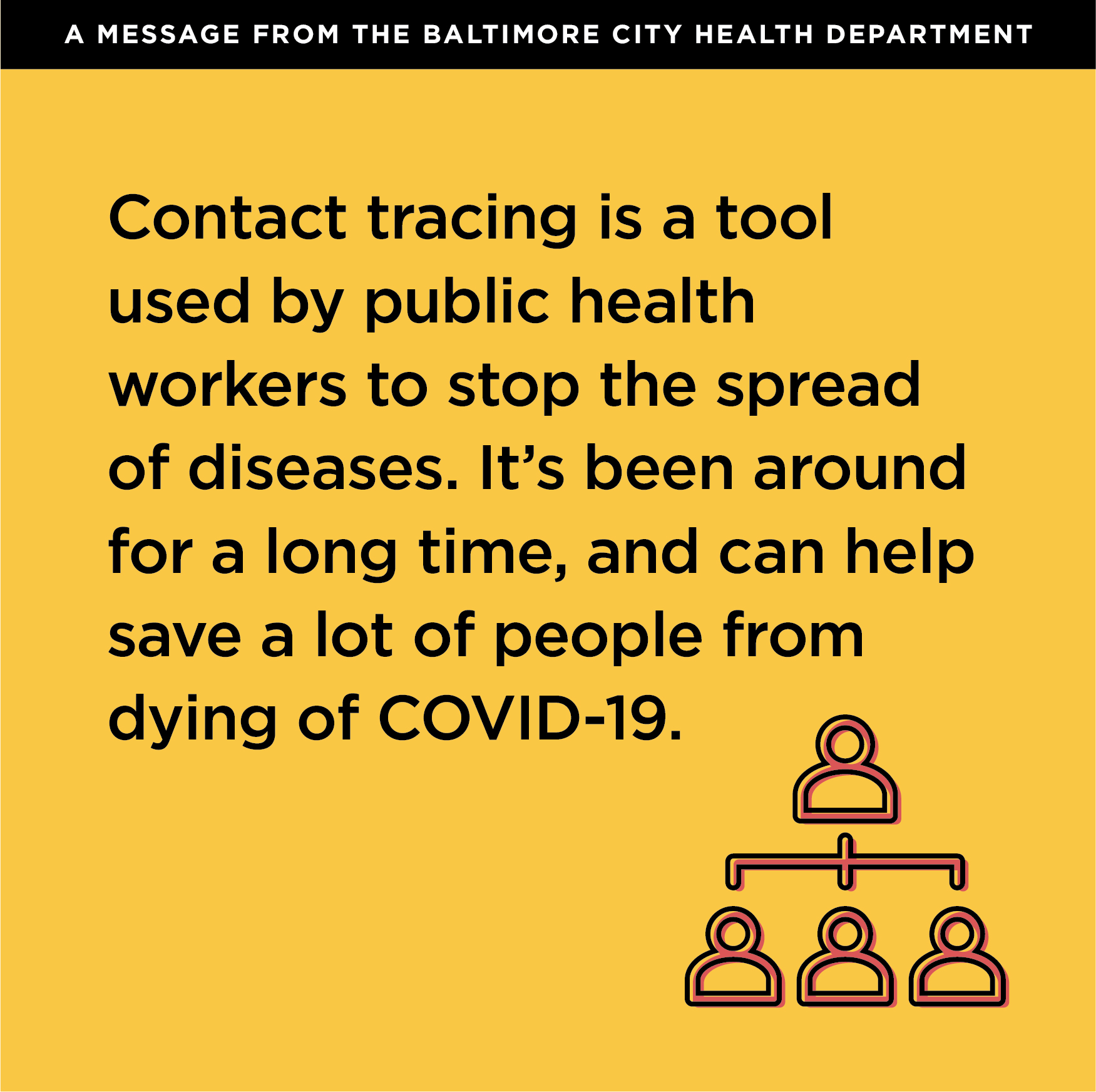 Contact tracing is a tool used by public health workers to stop the spread of disease